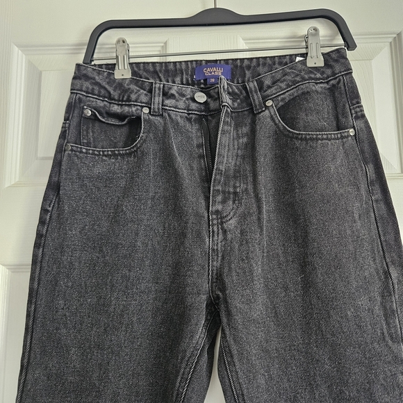 Roberto Cavalli Black High Rise Jeans Classic Elegance - Picture 2 of 8